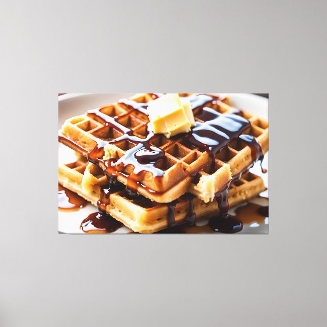 Waffeln Leinwanddruck (Vorderseite)