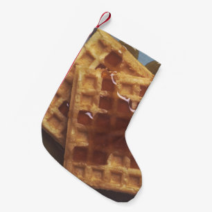 Waffeln mit Sirup Kleiner Weihnachtsstrumpf