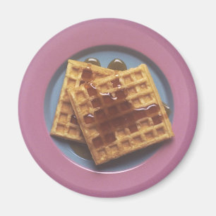 Waffeln mit Sirup Magnet