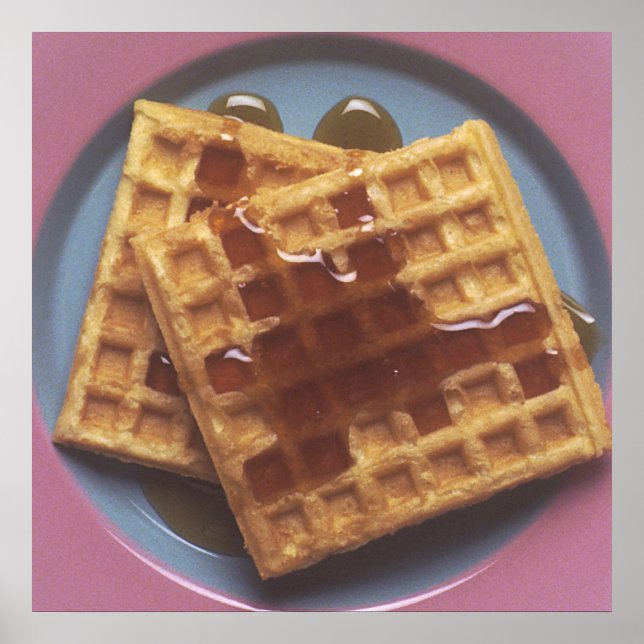 Waffeln mit Sirup Poster (Vorne)