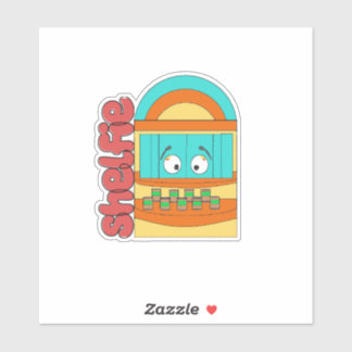 Waffeln&Mochi-Shelfie-Vinyl-Aufkleber Aufkleber