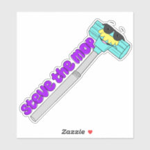 Waffeln&Mochi-StevetheMop-Vinyl-Aufkleber