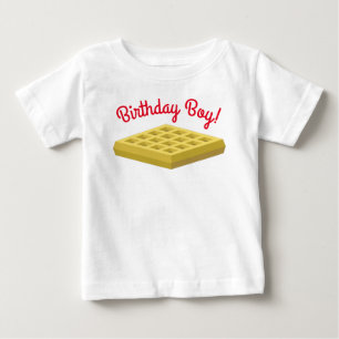 Waffeln Niedliches Frühstück Brunch Kinder 1. Ge Baby T-shirt