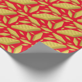 Waffeln Niedliches Frühstück Brunch Kinder 1. Gebu Geschenkpapier