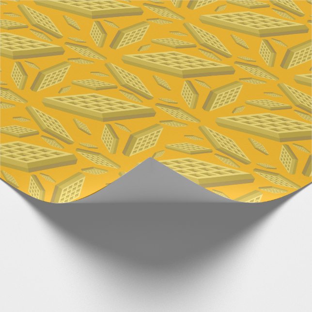 Waffeln Niedliches Frühstück Brunch Kinder 1. Gebu Geschenkpapier (Ecke)