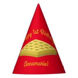 Waffeln Niedliches Frühstück Brunch Kinder 1. Gebu Partyhütchen