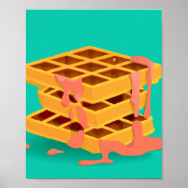 Waffeln > Pancakes Poster