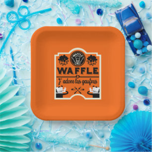 Waffeln Pappteller