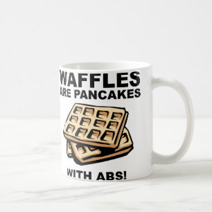 Waffeln Pfannkuchen Mit Sixpack Lustiger Becher od Tasse
