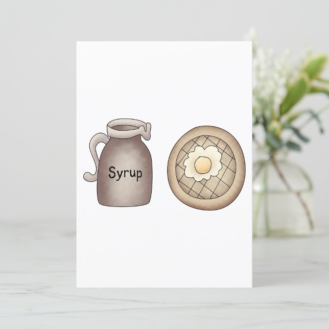 Waffeln und Ahornsirup Einladung (Von Creator hochgeladen)