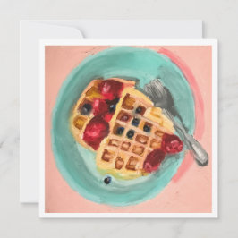 Waffeln und Beeren