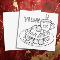 Waffeln und Kaffeefarbe Ich