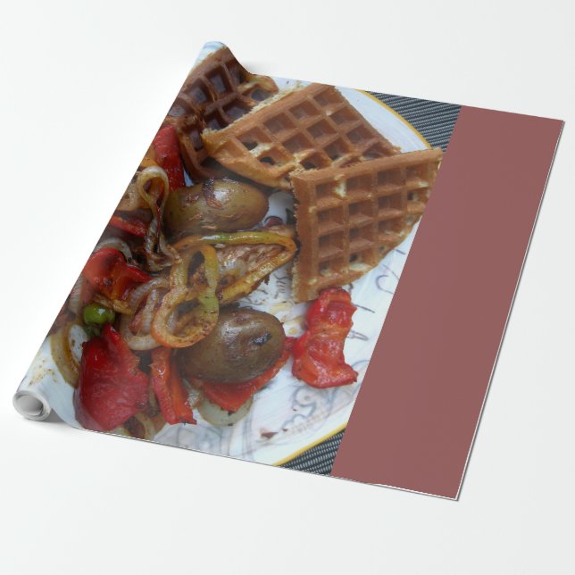 Waffeln und Kartoffeln, hausgemacht Geschenkpapier (Ungerollt)