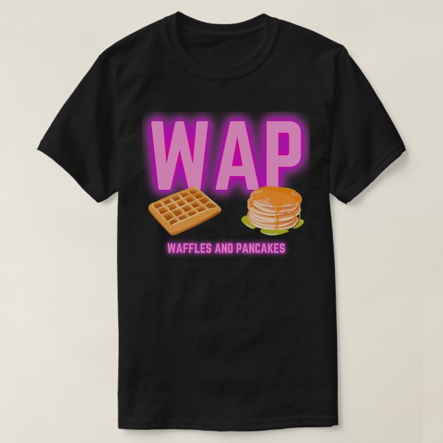 Waffeln und Pfannkuchen T-Shirt (Design vorne)