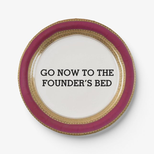 Waffelplatte Pappteller (Vorderseite)