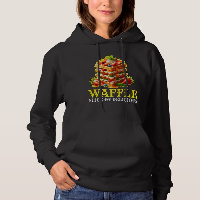 Waffelscheibe köstlich hoodie (Vorderseite)