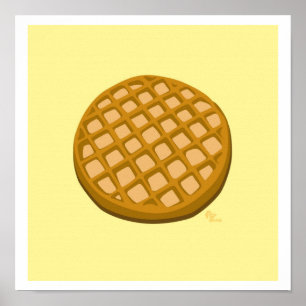 Waffelschrift Poster