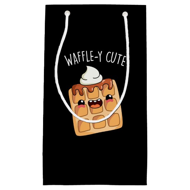 Waffely Funny Waffle Pun Kleine Geschenktüte (Vorderseite)
