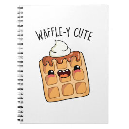 Waffely Funny Waffle Pun Notizblock