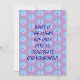 Waffen Alien-Entführungs-Einladung Einladung