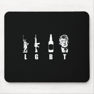 Waffen Beer Trump 2020 - Trump Pence Maga Mousepad