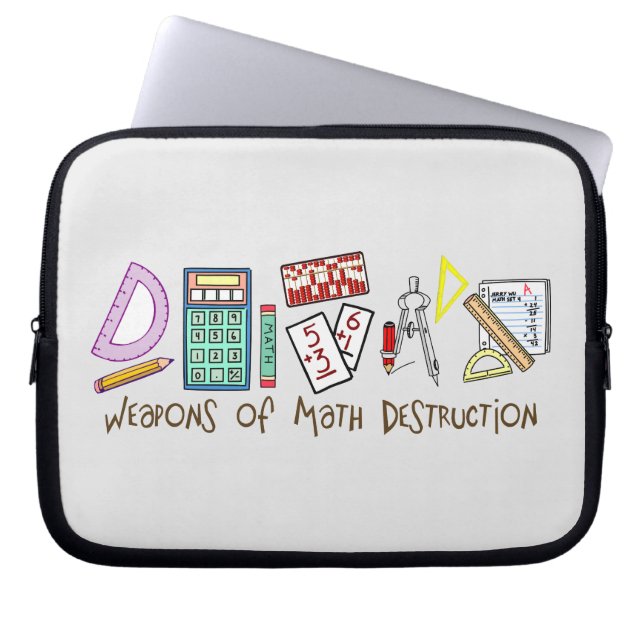 Waffen der Mathe-Zerstörung Laptopschutzhülle (Vorderseite)