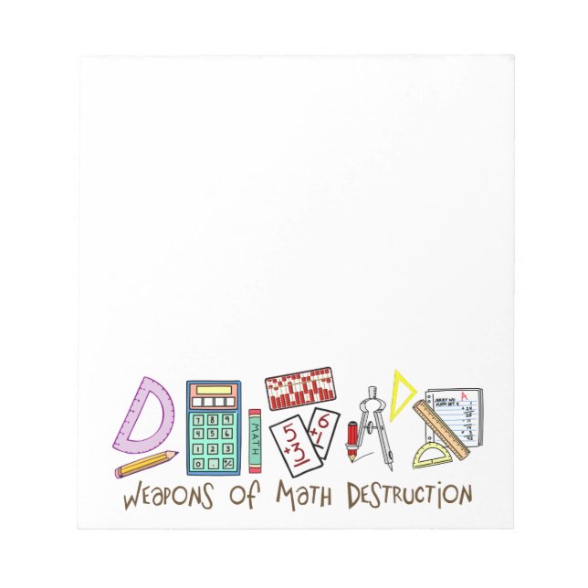 Waffen der Mathematik Notizblock (Vorderseite)