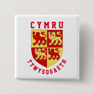 Waffen des mittelalterlichen Fürstentums Wales Button