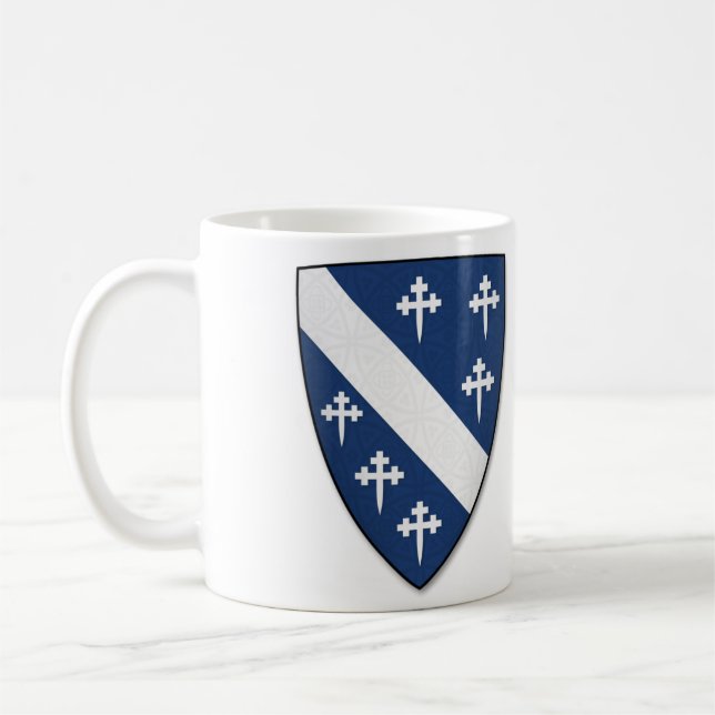 Waffen des schottischen Cheyne Clans Kaffeetasse (Links)