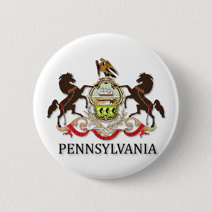 Waffen des Staat Pennsylvania Button