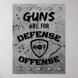 Waffen dienen nicht der Verteidigung Poster