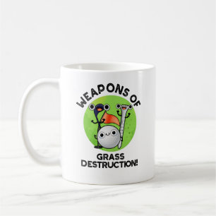 Waffen für die Zerstörung von Gras Funny Golf Pun Kaffeetasse