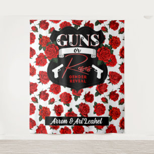 Waffen oder Rose Geschlechtsverkehr Red Black Baby Wandteppich