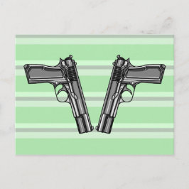 Waffen, Pistolen, Feuerwaffen Postkarte