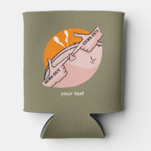 Waffen raus, lustige Gym-Motivation Dosenkühler