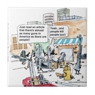Waffen töten keine lustigen Geschenke, T-Shirts &  Fliese