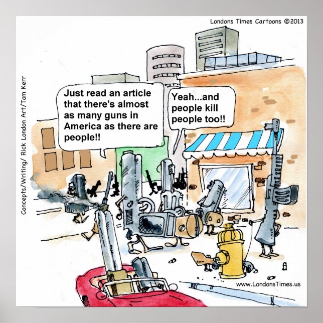 Waffen töten Leute nicht Poster (Vorne)