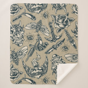 Waffen und Rose Sherpadecke