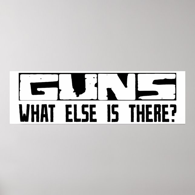 Waffen Was gibt es sonst noch? Poster (Vorne)