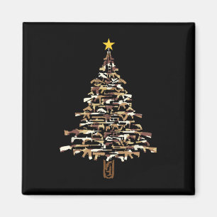 Waffen-Weihnachtsbaum - Tarnmuster-Weihnachtsgesch Magnet