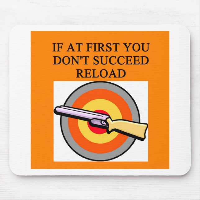 Waffenbesitzerwitz Mousepad (Vorne)