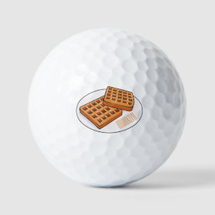 Waffenillustrierung des Cartoon Golfball