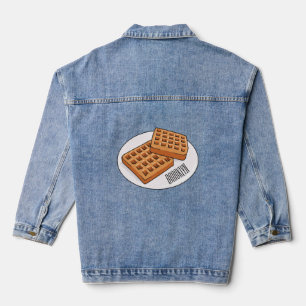 Waffenillustrierung des Cartoon Jeansjacke