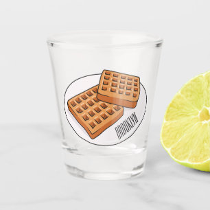 Waffenillustrierung des Cartoon Schnapsglas