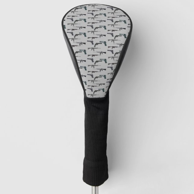 Waffenkollage Golf Headcover (Vorderseite)