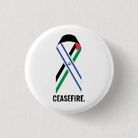 Waffenruhe Israel und Palästina Flaggen Streifen w