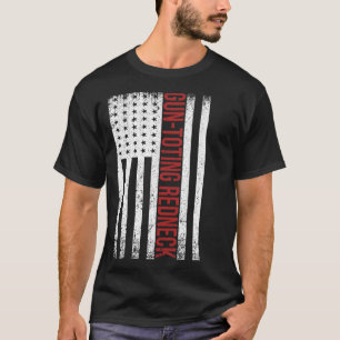 WAFFENTRAGENDE REDNECK-FLAGGE T-Shirt