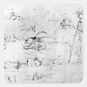 Waffentwürfe, Fol. 40v-a Quadratischer Aufkleber