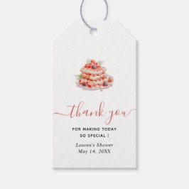 Waffle Brunch Brautparty Vielen Dank Geschenkanhänger