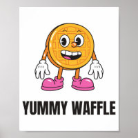 Waffle Food Kawaii Face